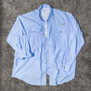 Blue Columbia PFG Bahama™ II Long Sleeve Shirt